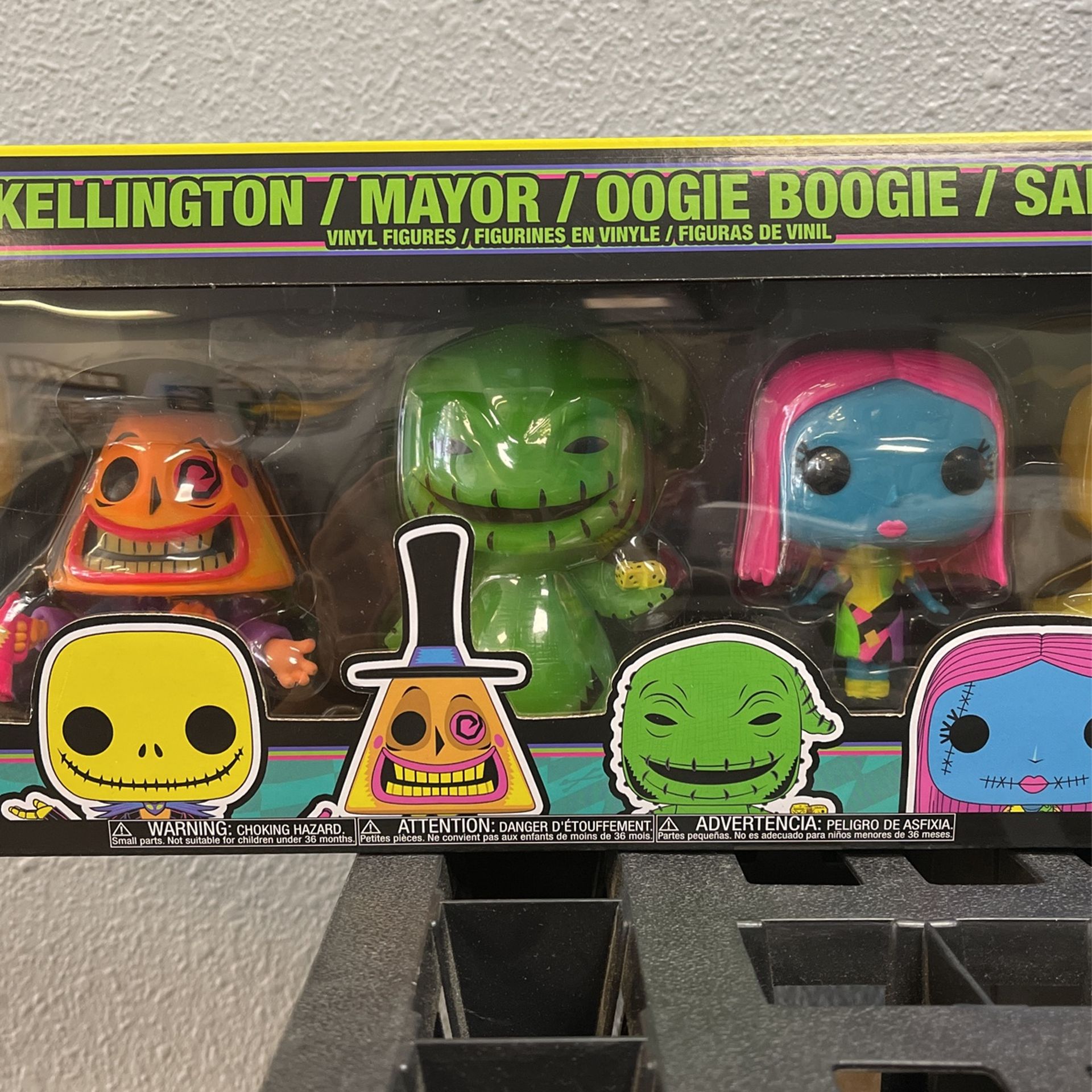 Funko POP! Walmart Exclusive Nightmare Before Christmas 5 Pack Neon