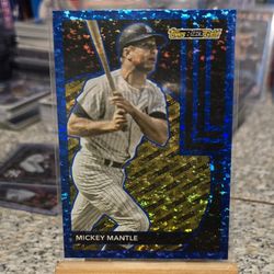 2024 Topps Update Black Gold Blue Parallel Mickey Mantle SP Yankees