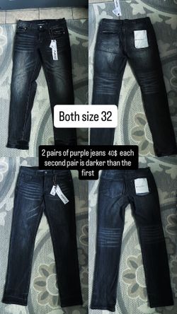 Purple jeans