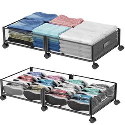 Under Bed Storage with Wheels, X(2)