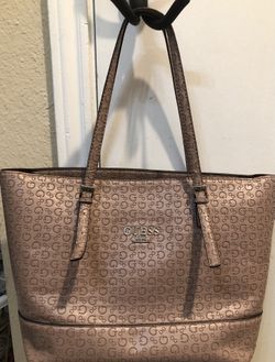 Guess Tan Logo Handbag