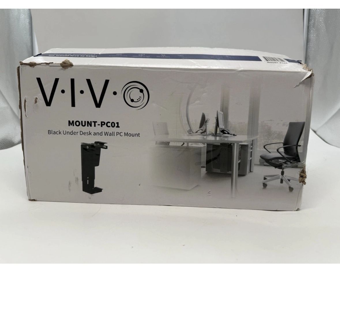 VIVO Adjustable Under Desk & Wall 3.5 to 7.8 inch Office Mount PC MOUNT-PC01