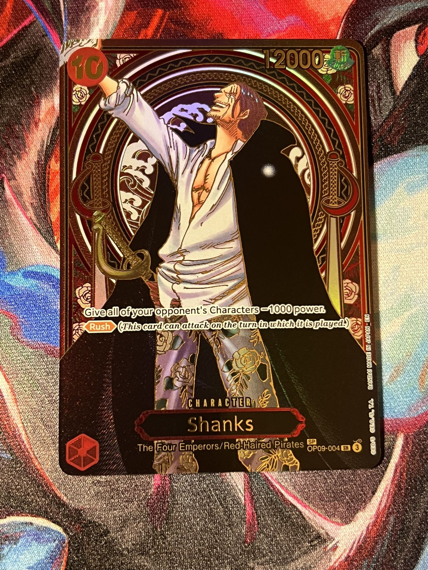 Shanks - OP09-004 (SP) (Gold) - Carrying On His Will