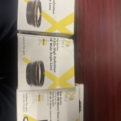 52mm Lenses New In Boxes 