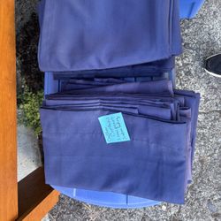 Blue Indoor/Outdoor Curtains 54” x 84” Panels