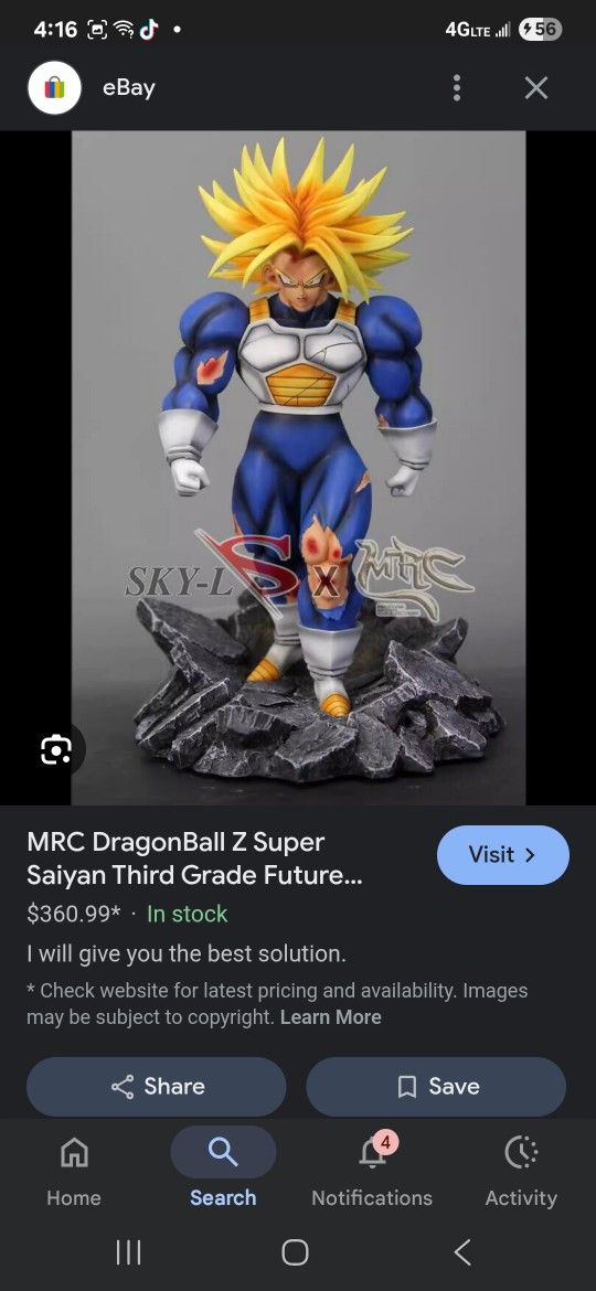 Trunks Statue 