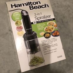 Hamilton Beach 3 In 1 Spiralizer
