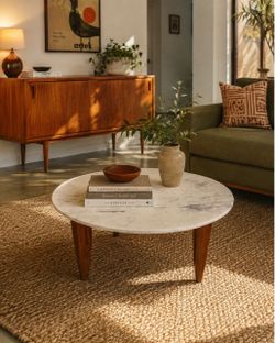 Round Marble Top Coffee Table