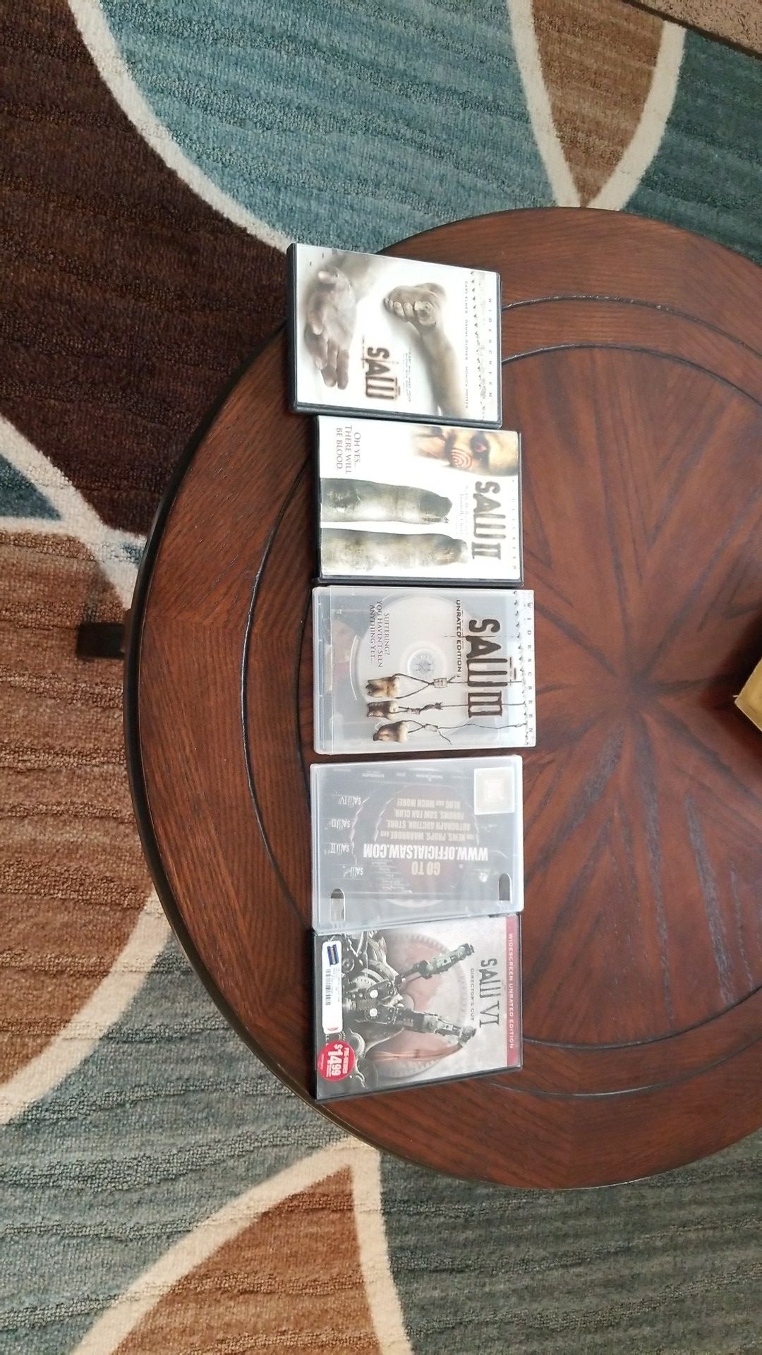 Saw movies 1,2,3,4, and 6