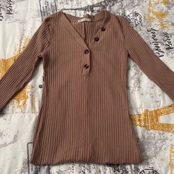 Brand New Size Small Tan Dress Bought From Fashion Nova