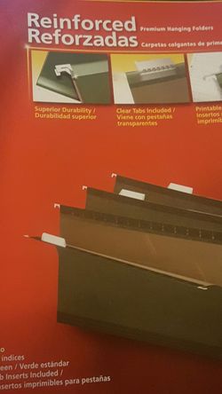 Hanging folders