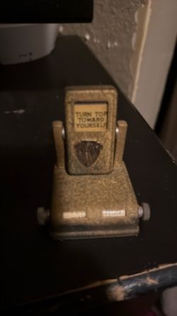 Vintage Warner Bros Metal Film Reel Holder