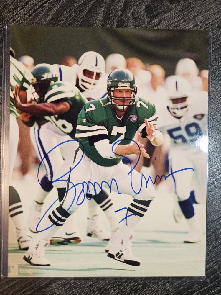 Signed 8x10 Photo Boomer Esiason New York Jets Autograph Picture NFL HOF Auto