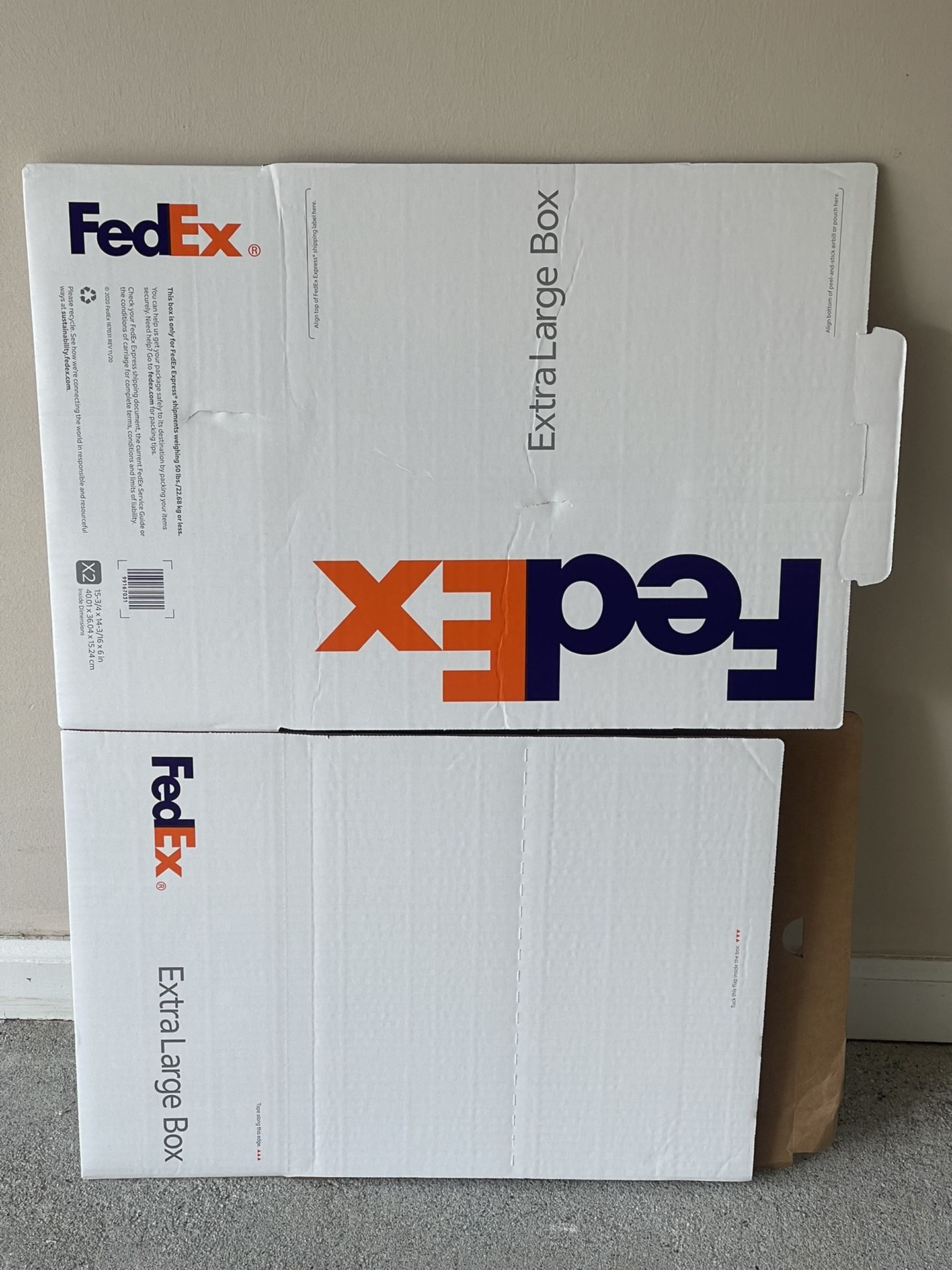 FedEx Extra Large Boxes (X2)**********FREE