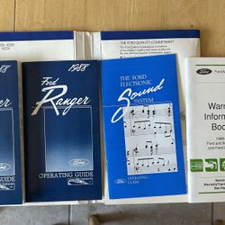1988 Ford Ranger Owners Manuals
