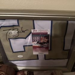 Giant Jersey Tiki Barber #21 Signed And Authenticity 