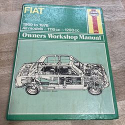 Fiat 128 Workshop Manual Book