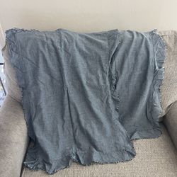 2 Soft Denim Standard Pillow Covers (both For $2)