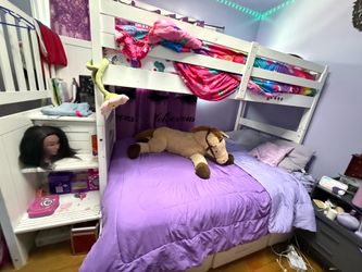 White bunk bed for immediate sale