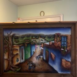 Hand Made Mexican Picture Frame 