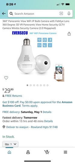 WiFi 360° panoramic camera