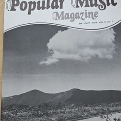 Popular Music Magazine - August 1978 Volume 6 Number 5 - 40 pages of music news and articles music #retro #musicmagazine