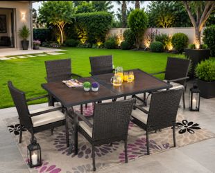 Outdoor dining table set