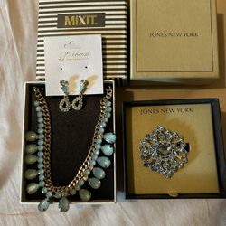 Necklace And Earrings & Brooch