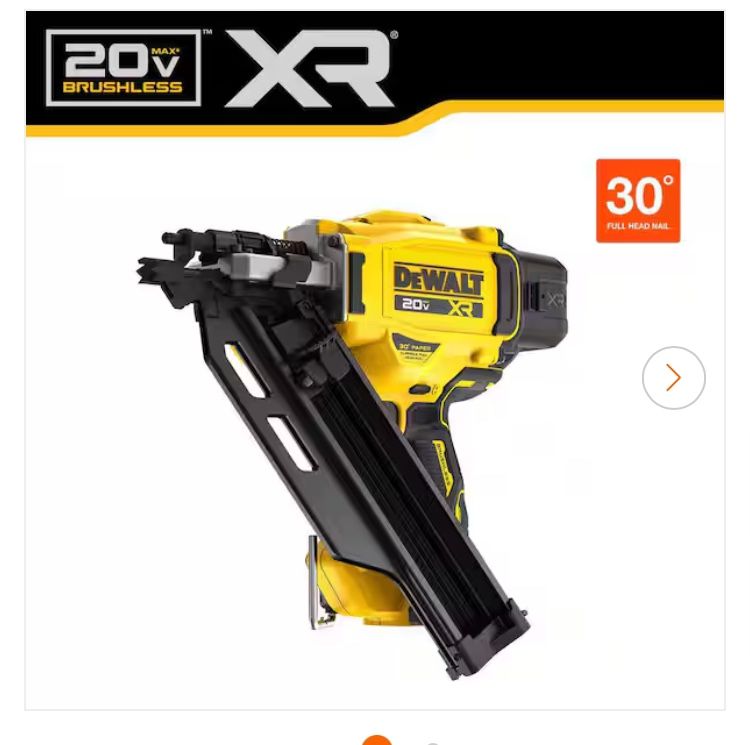NEW IN BOX DEWALT 20-Volt 30° Cordless Framing Nailer (Tool-Only)
