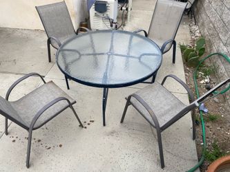 Patio glass tables