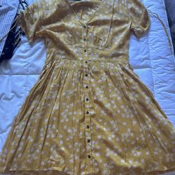 Billabong button up dress 