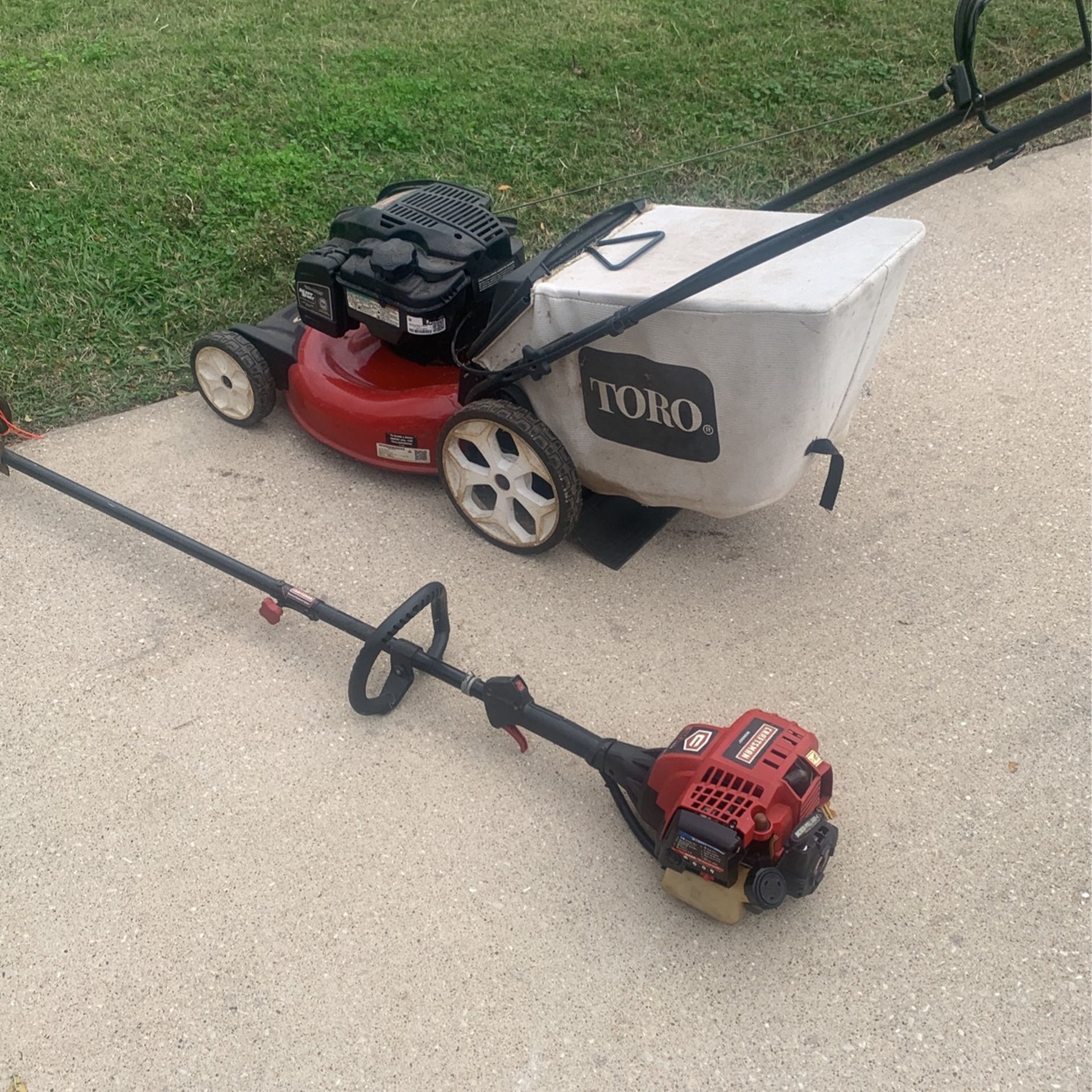 Lawn Mower And Weed Eater
