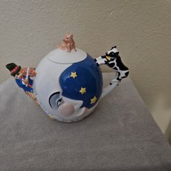 Teapot Cow Jumped  Over The Moon