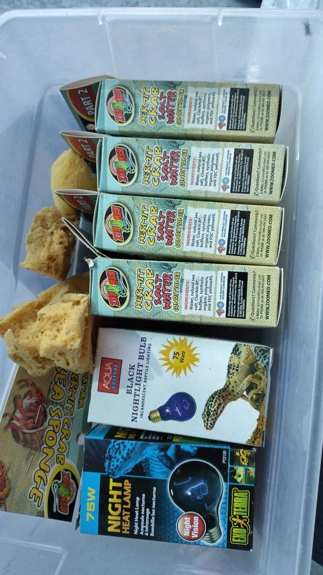 $10 For All Hermit Crab Reptile Supplies 