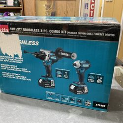 18-Volt LXT Lithium-Ion Brushless Cordless Combo Kit 5.0 Ah (2-Piece) $400