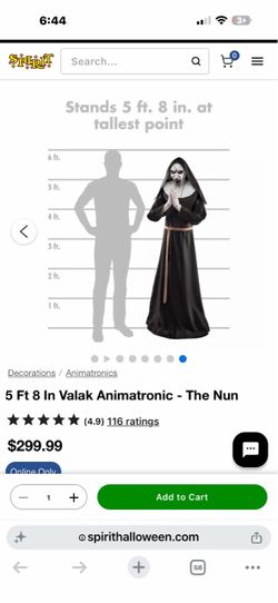 5 Ft 8 In Valak Animatronic – The Nun