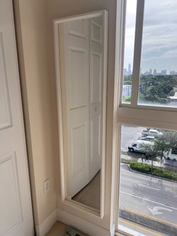 White Full-Length Mirror