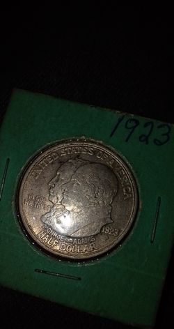 1923 Silver Monroe Half Dollar