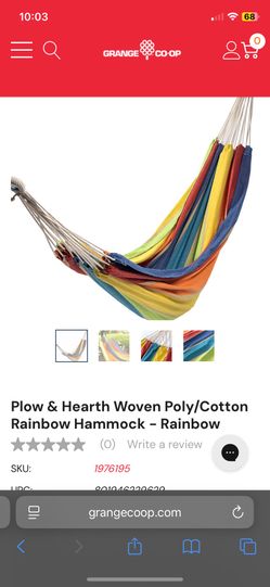 Brand New Never Hung heavy canvas, Rainbow hammock