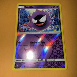 Gastly 36/111 Crimson Invasion Reverse Holo Pokemon card 