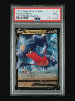 2022 Pokemon SWSH Garchomp V Astral Radiance PSA 9