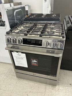 LG Stainless Steel Gas Slide-In Range