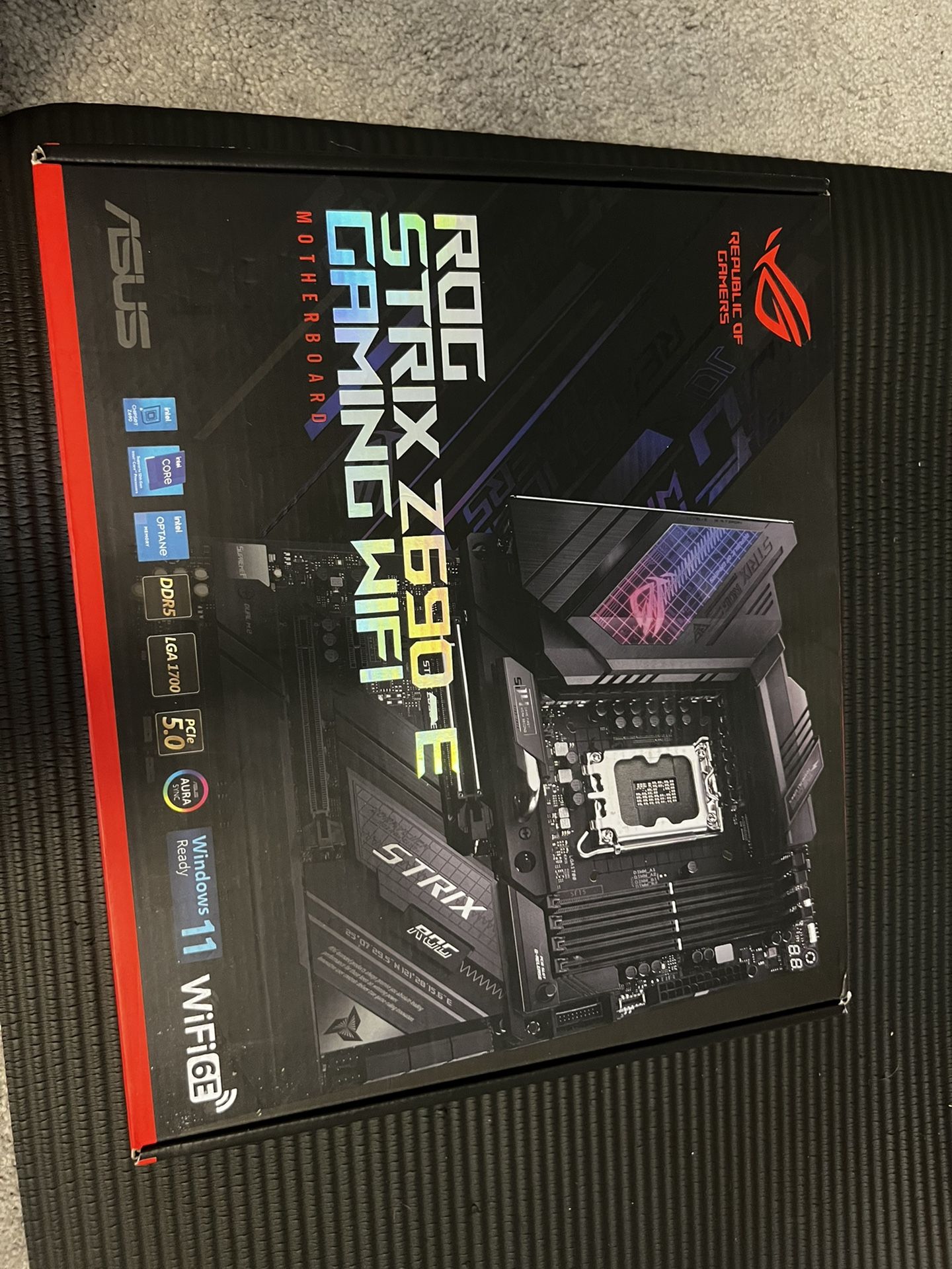 ROG STRIX Z690-E Motherboard WITH CPU i9-12900k. BRAND NEW!!!