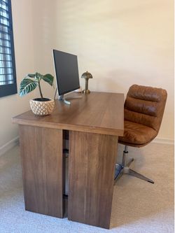 Restoration Hardware Dupe Solid Acacia Wood Desk