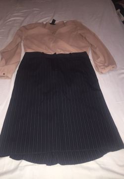 H&M blouse and cute skirt