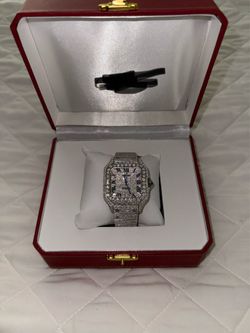 Square face bussdown automatic watch