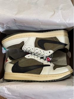 Jordan 1 Low Travis Scott Medium/Reverse Olive Size 6.5