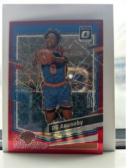 OG Anunoby 2023-24 Donruss Optic Red Prizm #191 #127/299 Serial Numbered Knicks