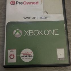 WWE 2K18 Xbox One Game Used