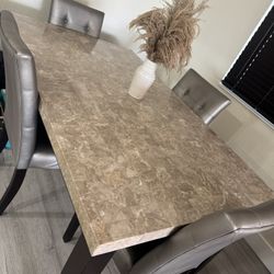 Stone Dining Table And Coffee Table 